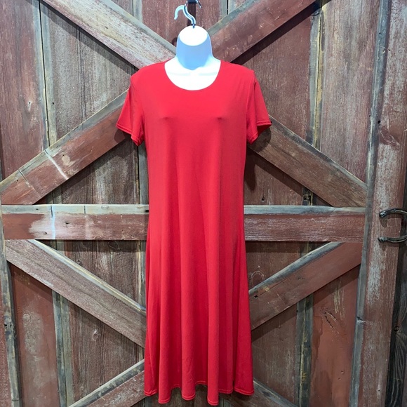 Coldwater Creek Dresses & Skirts - Coldwater Creek Long Maxi Red Dress Stretch, Petite Small, Perfect for h…